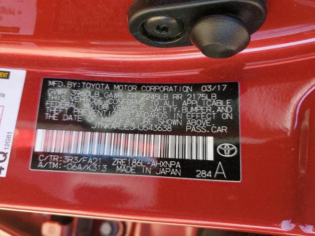 2017 TOYOTA COROLLA IM - JTNKARJE3HJ543638
