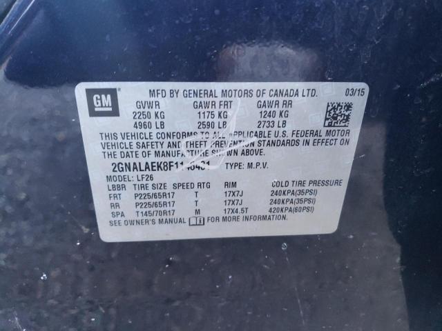 2015 CHEVROLET EQUINOX LS - 2GNALAEK8F1148431