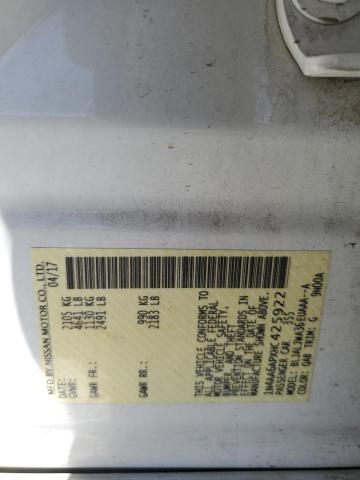 2017 NISSAN MAXIMA 3.5 - 1N4AA6APXHC425922