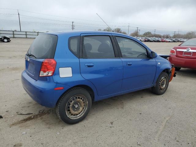 CHEVROLET AVEO BASE 2006 blue  gas KL1TD66646B586609 photo #4