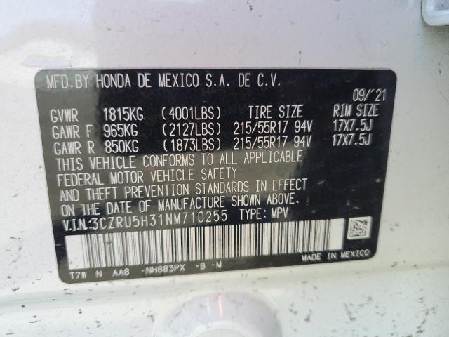 2022 HONDA HR-V LX 3CZRU5H31NM710255
