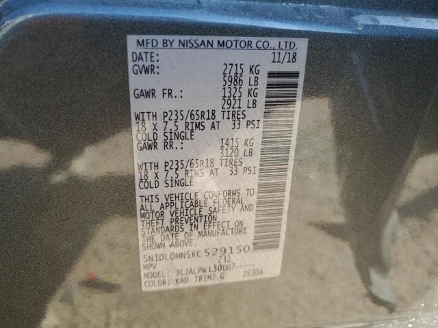 2019 INFINITI QX60 LUXE - 5N1DL0MN5KC529150