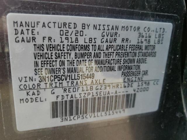 2020 NISSAN KICKS SV - 3N1CP5CV1LL515449