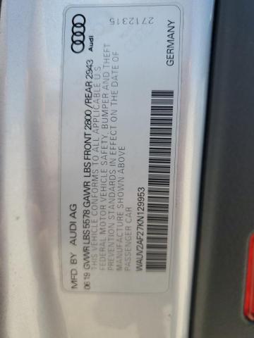 2019 AUDI A7 PRESTIG WAUV2AF27KN129953