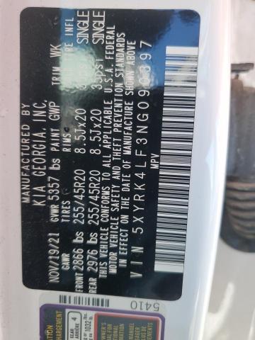 2022 KIA SORENTO SX - 5XYRK4LF3NG090397