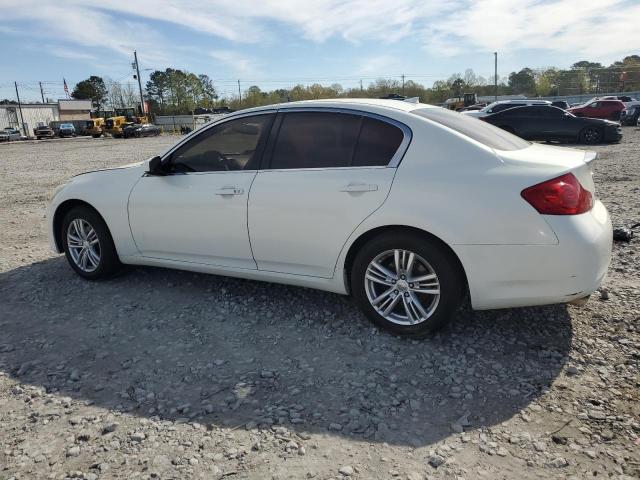 INFINITI G25 2012 white  gas JN1DV6AR8CM861526 photo #3