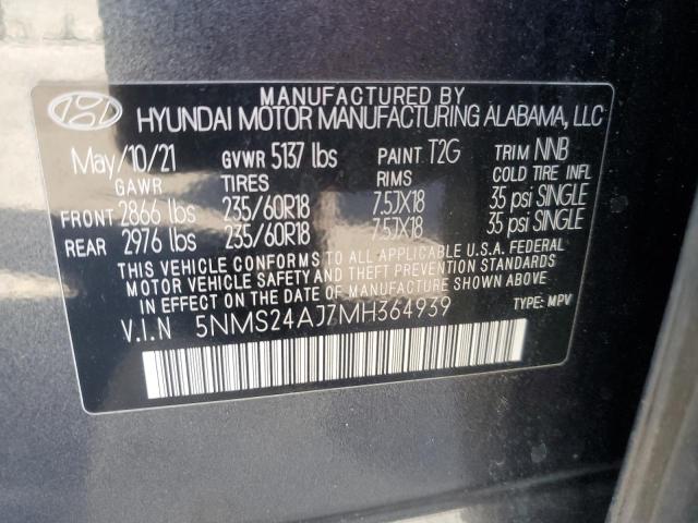 2021 HYUNDAI SANTA FE S - 5NMS24AJ7MH364939