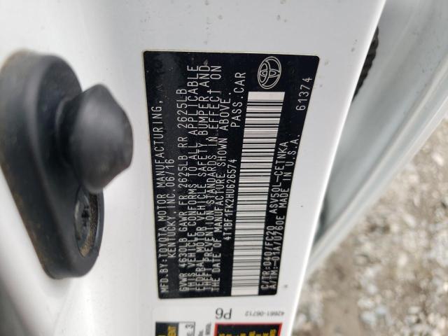2017 TOYOTA CAMRY LE - 4T1BF1FK2HU626574