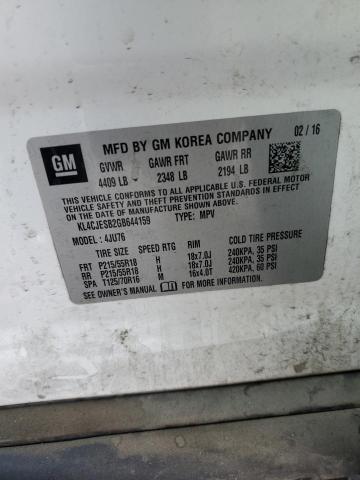 2016 BUICK ENCORE - KL4CJESB2GB644159