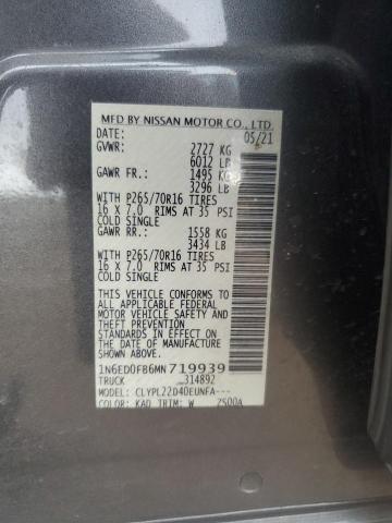 2021 NISSAN FRONTIER S - 1N6ED0FB6MN719939