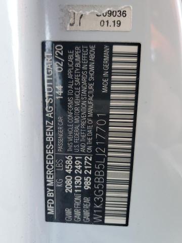 2020 MERCEDES-BENZ A 35 AMG W1K3G5BB5LJ217701