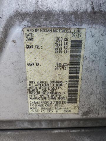 2015 NISSAN ALTIMA 2.5 - 1N4AL3APXFC278619