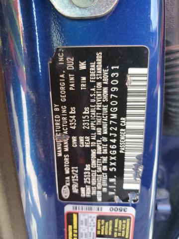 2021 KIA K5 GT LINE - 5XXG64J27MG079031