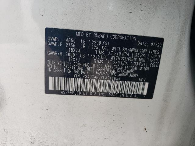 2020 SUBARU OUTBACK LI - 4S4BTANC8L3246656