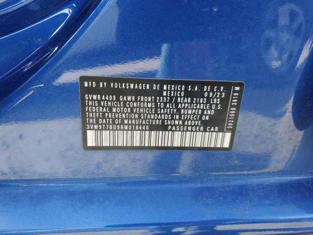 2024 VOLKSWAGEN JETTA 40TH 3VW9T7BU9RM016440
