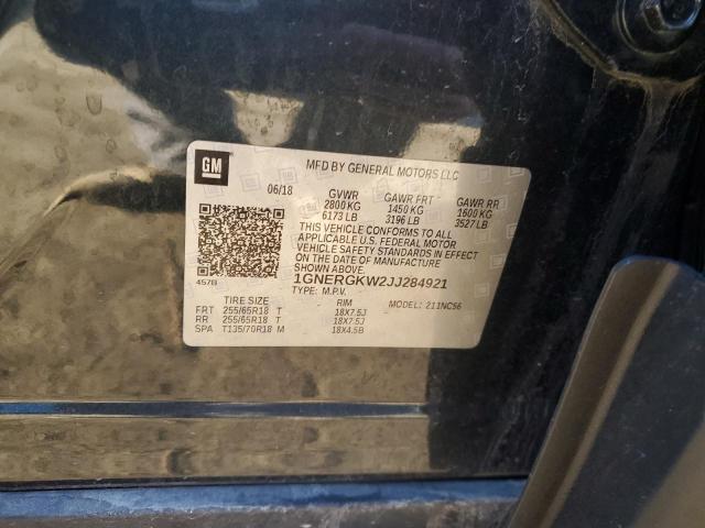 2018 CHEVROLET TRAVERSE L - 1GNERGKW2JJ284921