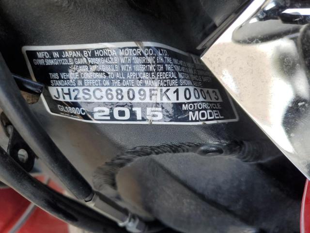 2015 HONDA GL1800 C JH2SC6809FK100013