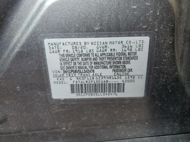 2020 NISSAN KICKS S - 3N1CP5BV5LL542476
