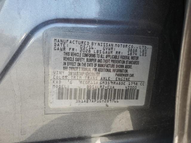 2016 NISSAN SENTRA S - 3N1AB7AP1GY289766