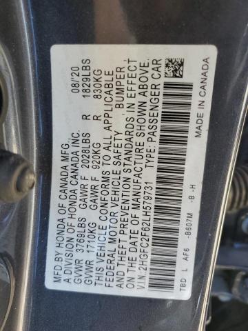 2020 HONDA CIVIC LX - 2HGFC2F62LH579731