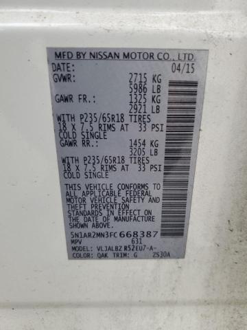 2015 NISSAN PATHFINDER 5N1AR2MN3FC668387