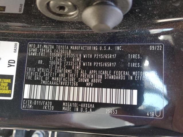 2022 TOYOTA COROLLA CR - 7MUCAAAG7NV031266