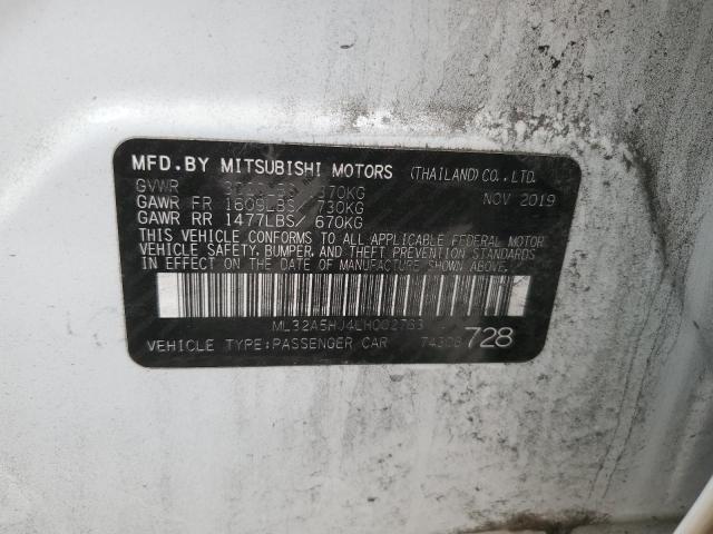 2020 MITSUBISHI MIRAGE LE ML32A5HJ4LH002763