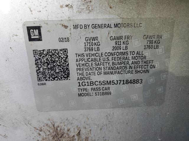 2018 CHEVROLET CRUZE LS - 1G1BC5SM5J7184883