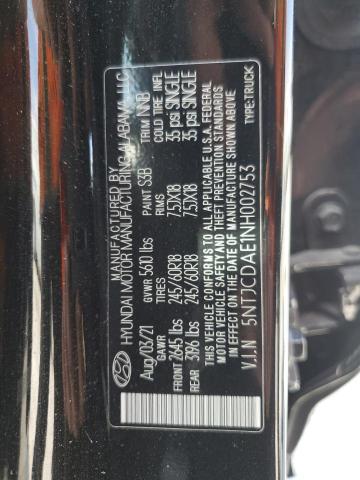 2022 HYUNDAI SANTA CRUZ - 5NTJCDAE1NH002753