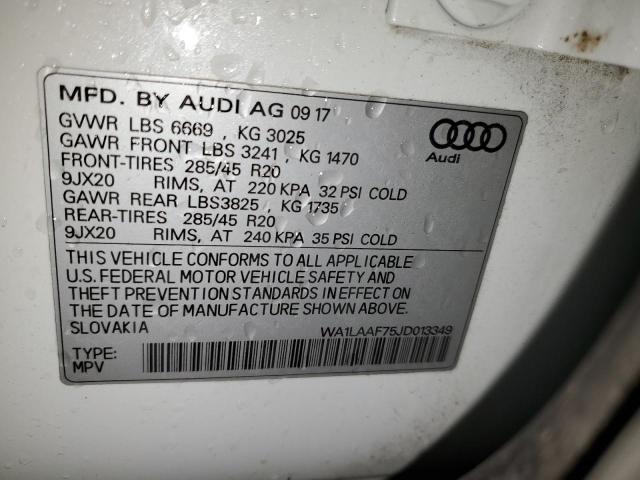2018 AUDI Q7 PREMIUM - WA1LAAF75JD013349