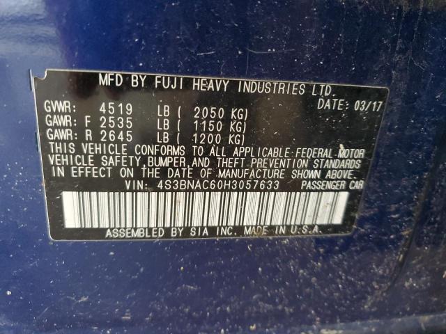 2017 SUBARU LEGACY 2.5 - 4S3BNAC60H3057633