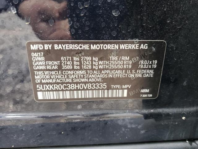 2017 BMW X5 XDRIVE3 - 5UXKR0C38H0V83335
