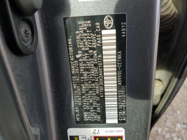 2010 TOYOTA CAMRY BASE - 4T1BF3EK2AU010778