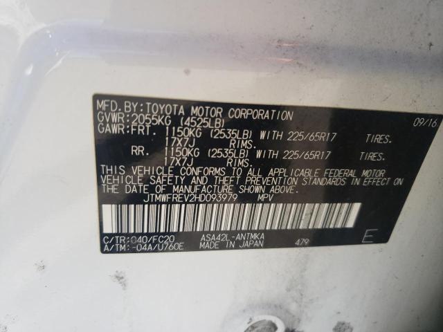2017 TOYOTA RAV4 XLE - JTMWFREV2HD093979