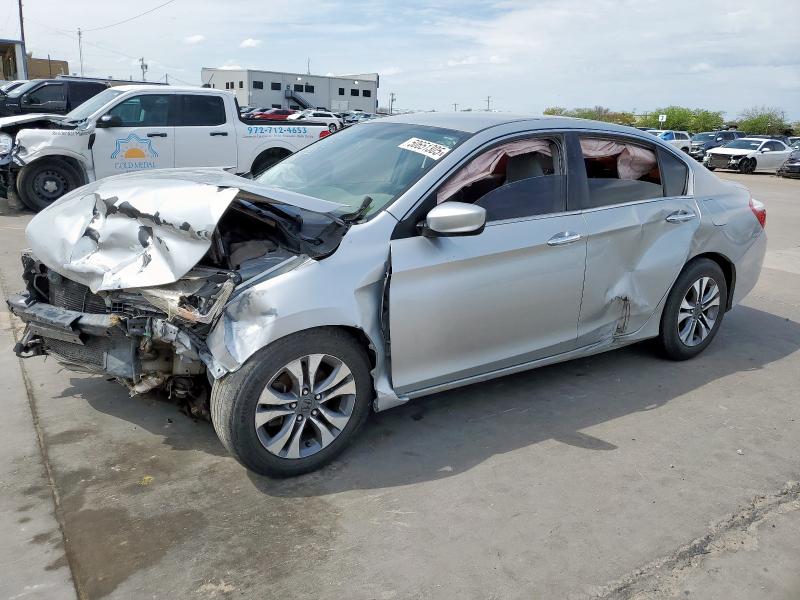 HONDA ACCORD LX 2013 silver  gas 1HGCR2F33DA182228 photo #1