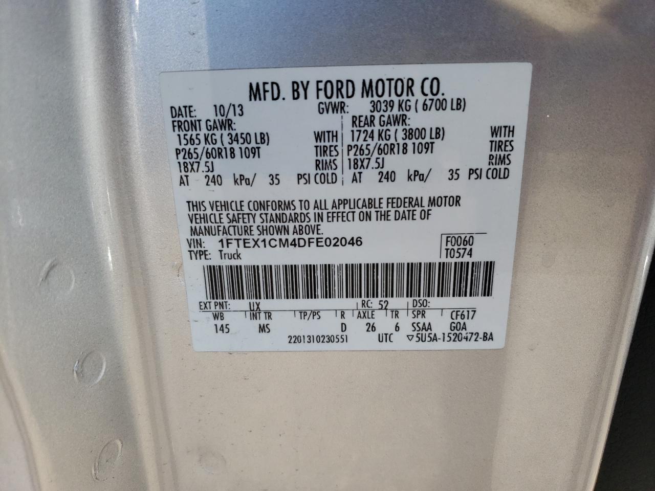 FORD F-150 SUPER CAB