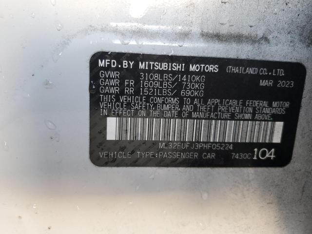 2023 MITSUBISHI MIRAGE G4 - ML32FUFJ3PHF05224