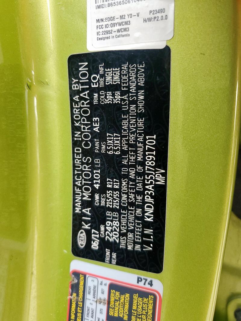 2018 KIA SOUL + - KNDJP3A55J7891701