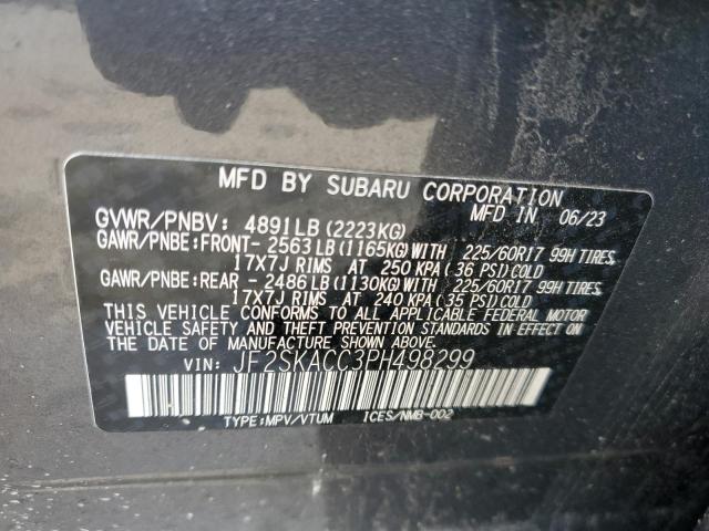 2023 SUBARU FORESTER JF2SKACC3PH498299
