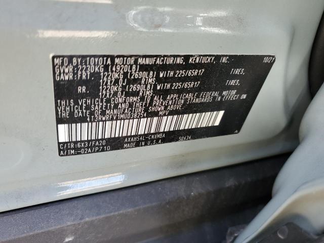 2021 TOYOTA RAV4 XLE - 4T3RWRFV1MU038254