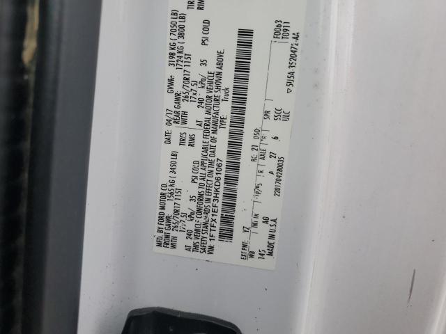 2017 FORD F150 SUPER - 1FTFX1EF3HKD61067