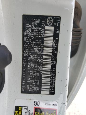 2019 TOYOTA COROLLA L - 2T1BURHE8KC173646