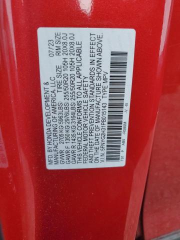 2023 HONDA PILOT SPOR 5FNYG2H31PB015143
