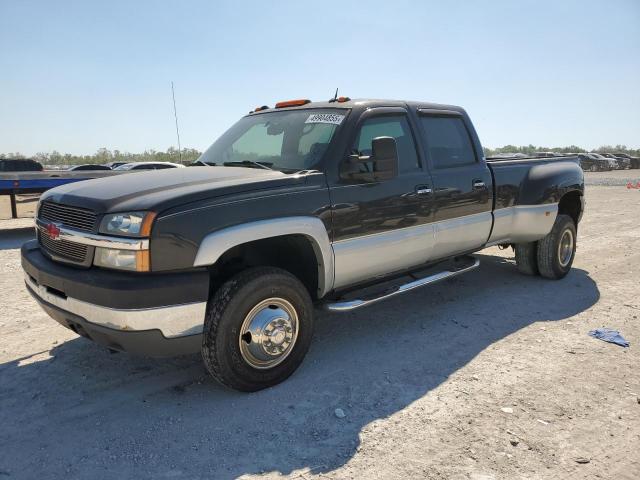 CHEVROLET SILVERADO 2004 black crew pic diesel 1GCJK33274F219540 photo #1