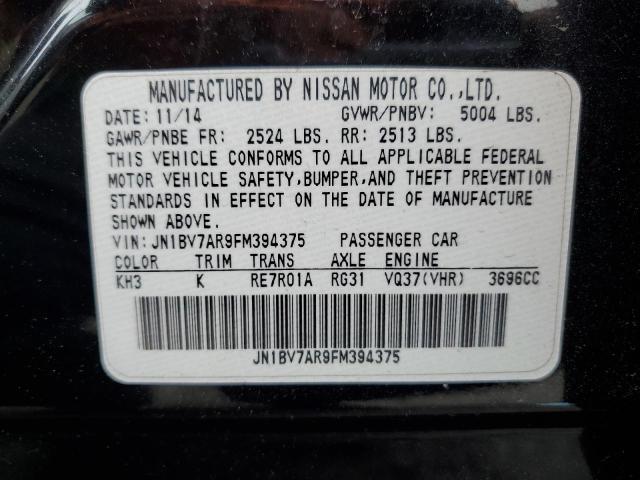 2015 INFINITI Q50 BASE - JN1BV7AR9FM394375