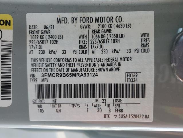 2021 FORD BRONCO SPO - 3FMCR9B65MRA93124
