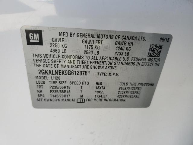 2016 GMC TERRAIN SL - 2GKALNEK9G6120761