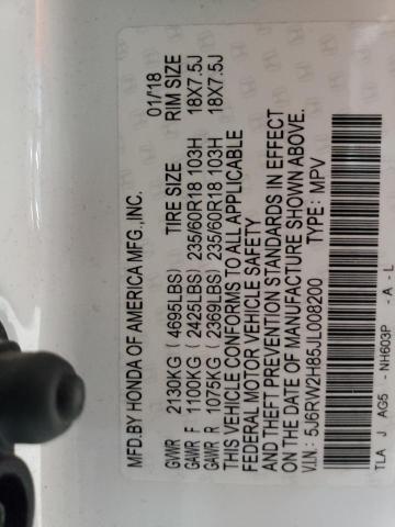 2018 HONDA CR-V EXL - 5J6RW2H85JL008200