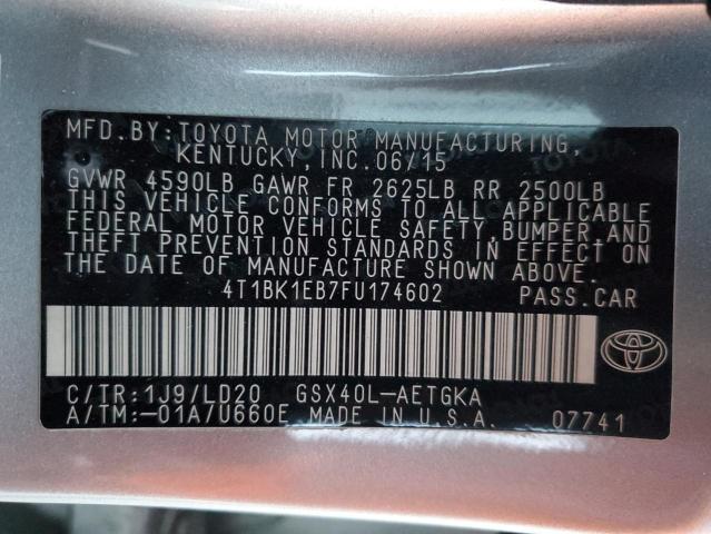 2015 TOYOTA AVALON XLE - 4T1BK1EB7FU174602
