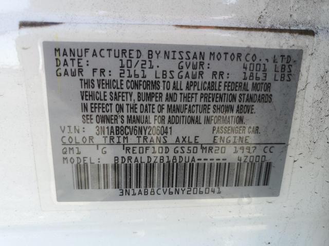 2022 NISSAN SENTRA SV - 3N1AB8CV6NY206041